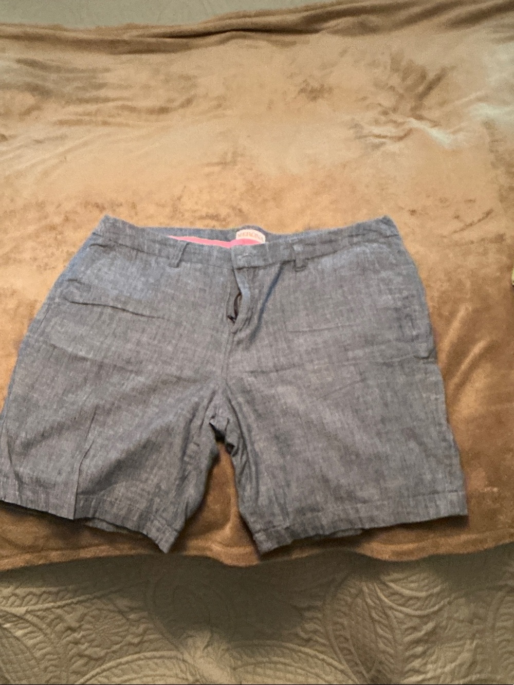 Merona Blue Chambray Bermuda Shorts